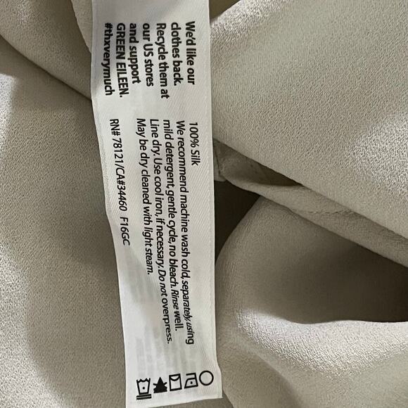 Eileen Fisher Womens Silk Long Sleeve Tunic Dress Size Medium - Picture 5 of 13